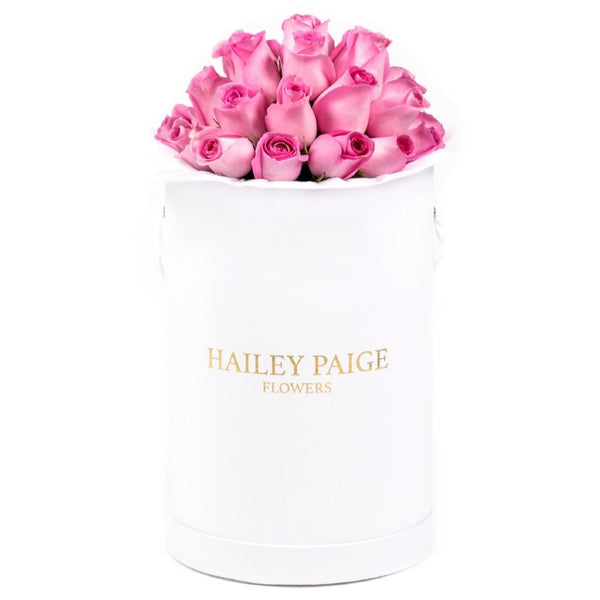 Pink Roses White Box